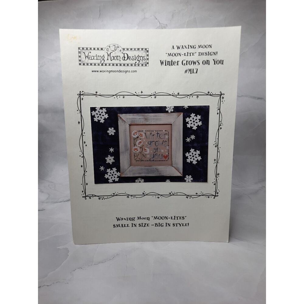 Waxing Moon Designs Cross Stitch Moon-Lite Design Winter Grows On You ML7